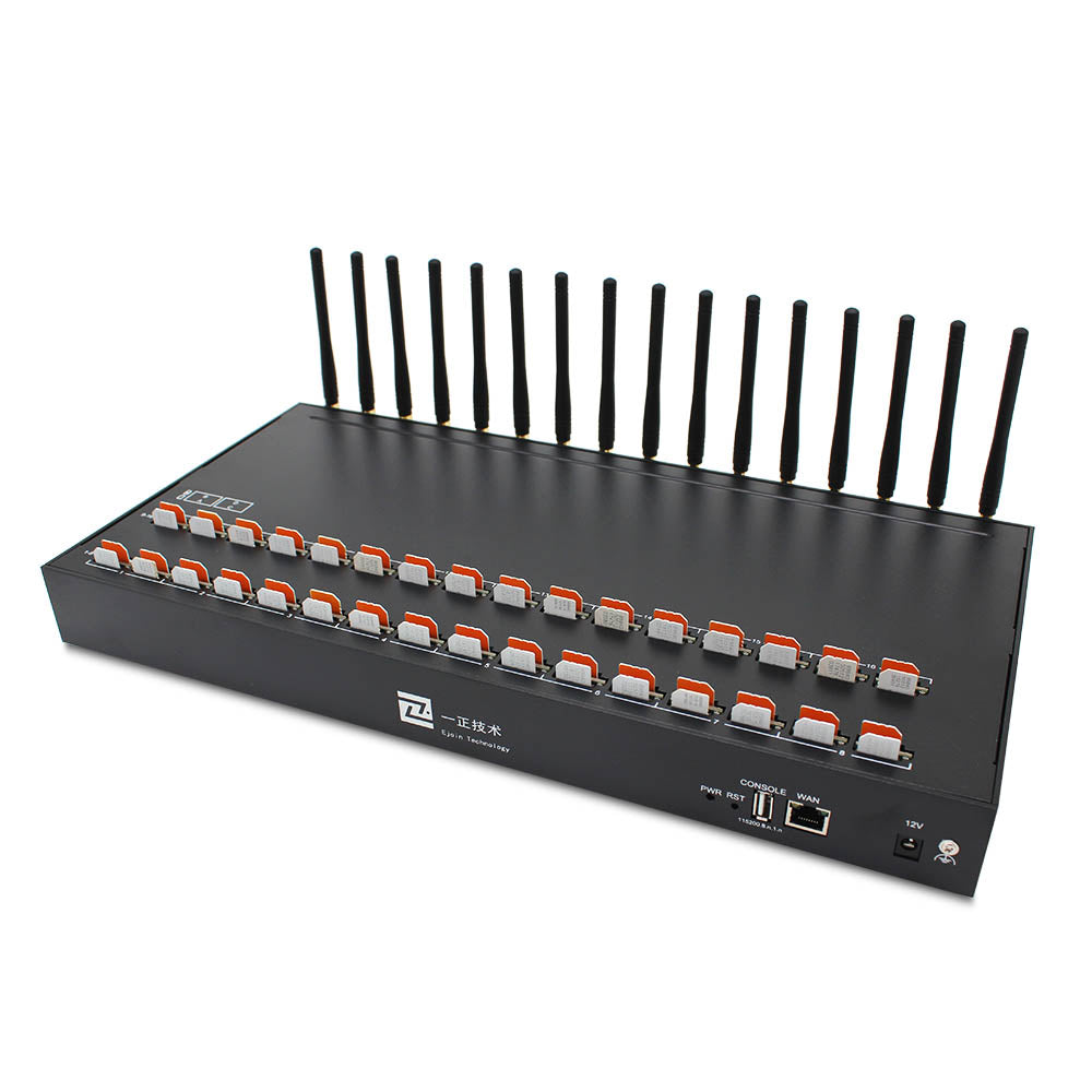 Ejointech Multiple Sim Calling Machine 4G LTE 16 Ports 64 SIM GOIP VoIP GSM Gateway [ACOM516L-64]